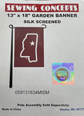 Sewing Concepts Inc Flag Grdn MS Shape W Star