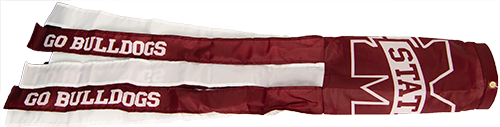 Sewing Concepts Inc Flag Windsock Striped Go Bulldogs X3 M-State