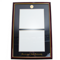 University Frames, Inc. Diploma Frame Double Petite Mahogany Gold Medallion