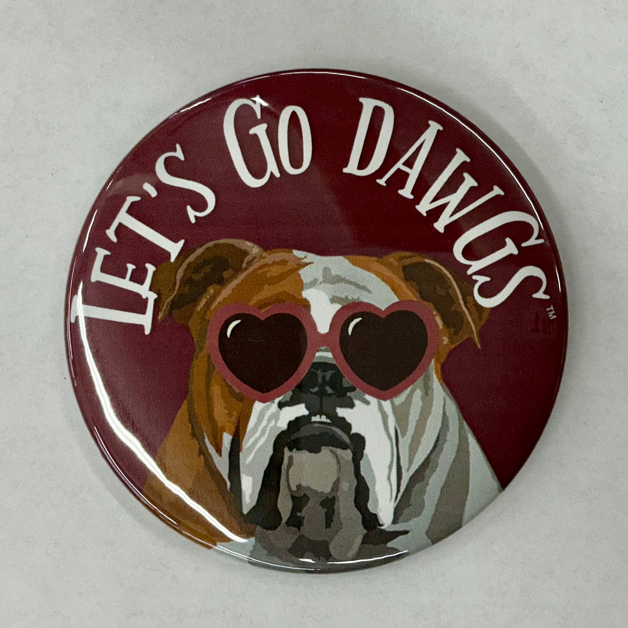 Cute As A Button Button Lets Go Dawgs Over Real Bully W Sunglasses