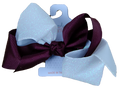 Beyond Creations Hair Bow Xl Crscrsd Gltr Mt White Mrn Grosgrain Mrn Knot
