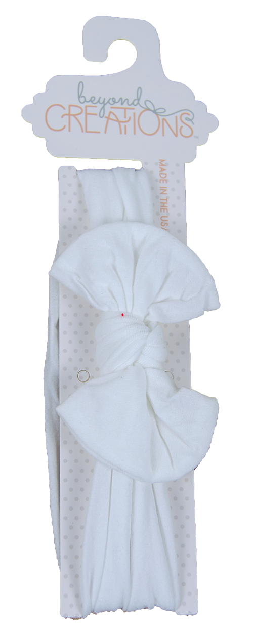 Hair Hooded Band Pnths Wide Knotted Bow