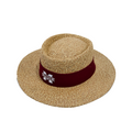 Logofit Hat Straw "Tournament" Gambler M-State On Maroon Band