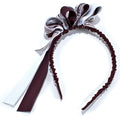 Divine Creations Hooded Band Logo Loop Bow W Tailong Sleeve