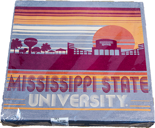 Canvas Square Skyline Sunset Vintage Mississippi State