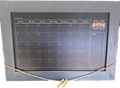 Fan Creations/Adventure Furniture, Inc Home Chalkboard Monthly Calendar M-State W Clothes Pins For Pic