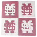 L2 Brands Coaster Set Of 4 Sandstone M-Over-S