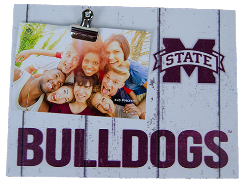 K H Sports Fan Home Frame Clip It M-State W Bulldog Across Btm