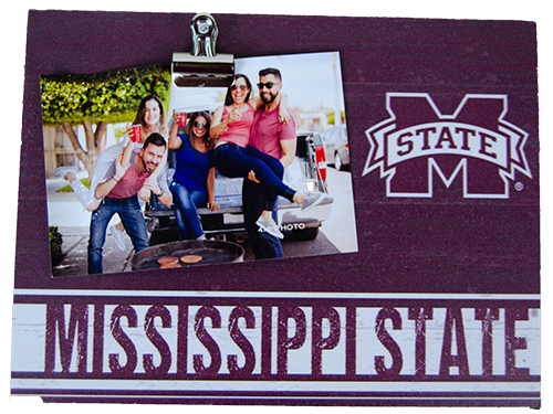 K H Sports Fan Home Frame Clip It M-State W  Mississippi State Across Btm