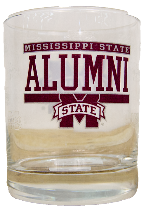 Wiox Enterprises L / Indigo Fallong Sleeve Home Glass Dof Xd Mississippi State Alumni M-State Repeat