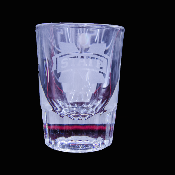 Shot Glass 2 Oz. Campus Crystal Fluted M-State