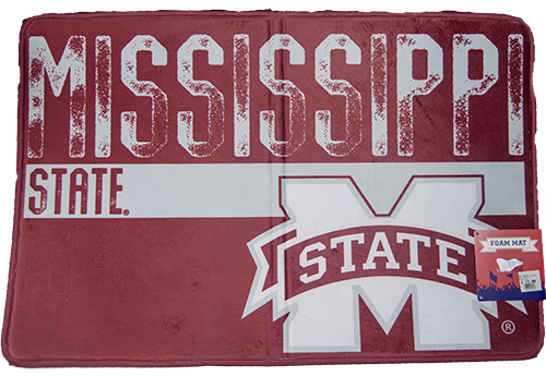 The Northwest Home Mat Foam Prntd Worn Out Mississippi State M-State