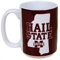 Mug 15 oz. State Of MS Outline Hail State M-State