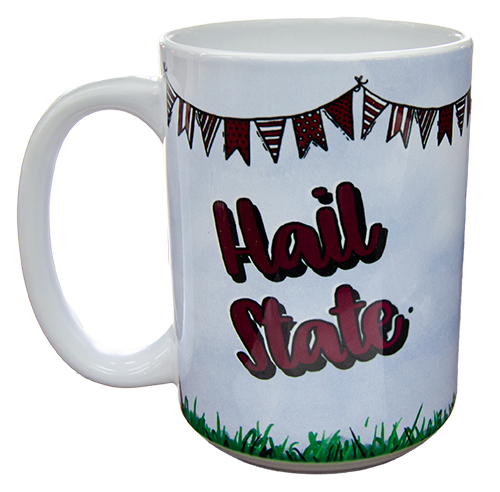 Mug 15 oz. Truck Pennants Hail State