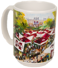 Mug 15 oz. Watercolor Tailgating