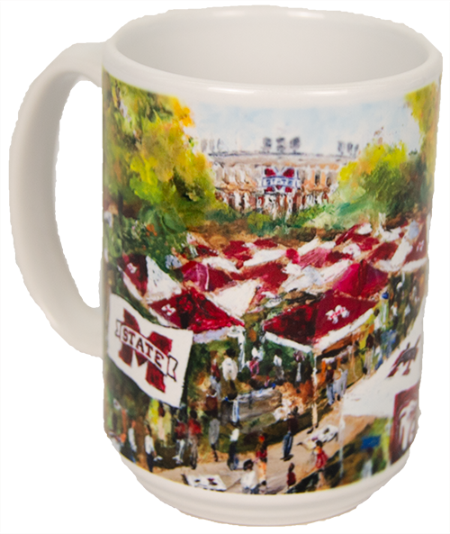 Mug 15 oz. Watercolor Tailgating
