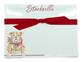 Handpainted Pad Slab Sheets Card Stock Its A Starkville Thing Bulldog with Scarf