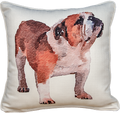 Pillow Little Birdie Standing Bulldog With Piping