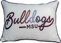 Pillow Little Birdie Bulldogs MSU Multicolor