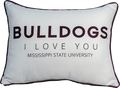 Pillow Little Birdie "Bulldogs I Love You"