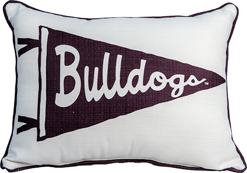Pillow Little Birdie Bulldogs Pennant With Piping