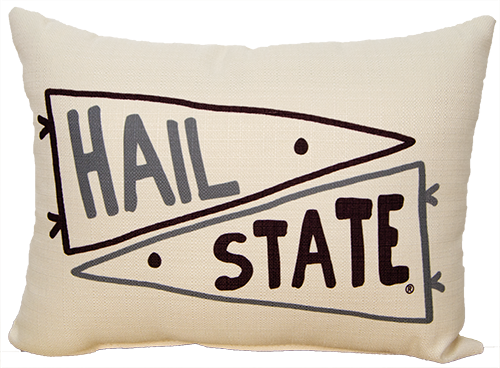 The Little Birdie/Varsity Pro, Inc. Home Pillow Little Birdie Double Hail State Pennants No Piping