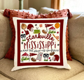 Pillow Double Sided Various Symbols "A Place That Stays With You Forever!"