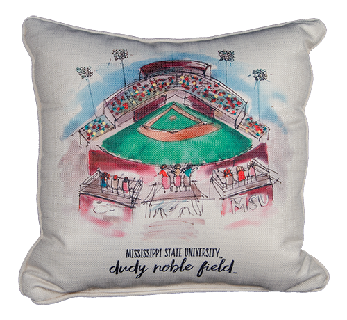 Pillow Little Birdie Hand Sketched Dudy Noble Field 17" x 17"