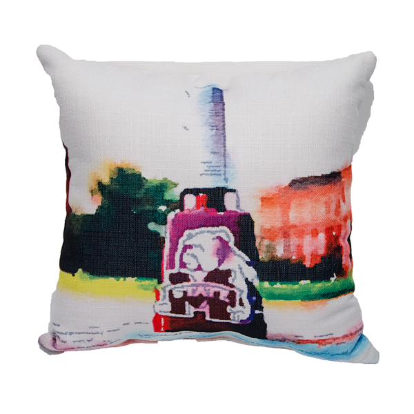 Pillow Little Birdie Watercolor Cowbell