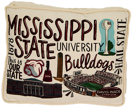 Pillow Glory Haus Mississippi State Various Icons