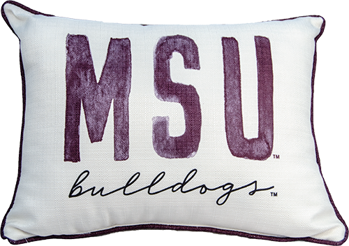 Pillow Little Birdie "MSU Bulldogs"