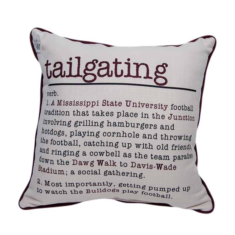 Pillow Little Birdie Linen Tailgating Definition With Piping