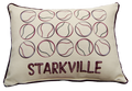 Pillow Little Birdie Baseballs All Over Starkville