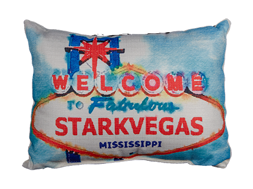 Pillow Little Birdie "Welcome To Fabulous Starkvegas" Watercolor