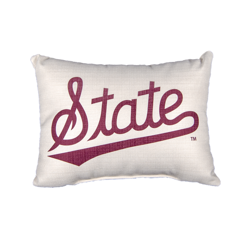 Pillow Little Birdie Script State No Piping