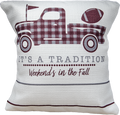 Pillow Plaid Truck "It's A Tradition"