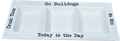 Creative Brands/47Th & Main Home Platter Ceramic Ceramic Go Bulldogs, Today is the Day, Crush Them, We Win Home Platter