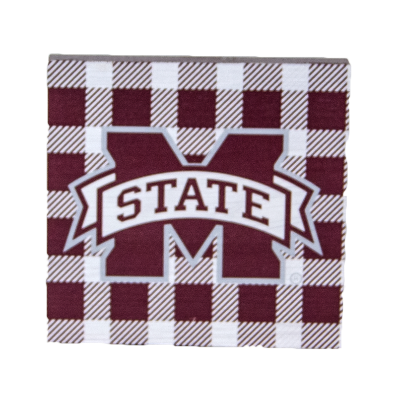 L2 Brands Table Top Sign Buffalo Plaid M-State