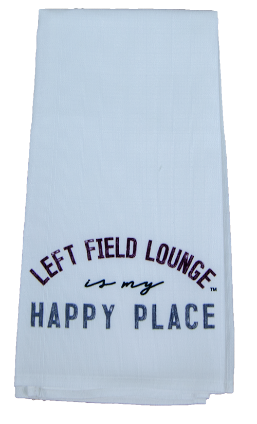 The Little Birdie/Varsity Pro, Inc. Home Tea Towel Left Field Lounge Is My Hpy P
