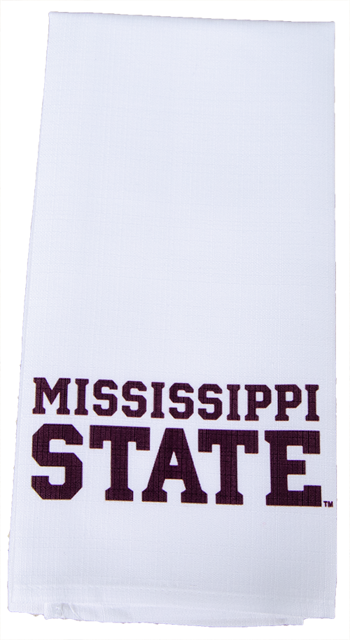 The Little Birdie/Varsity Pro, Inc. Home Tea Towel Mississippi State Block