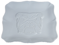 Tray Ceramic Bulldog Face