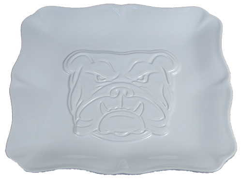 Tray Ceramic Bulldog Face