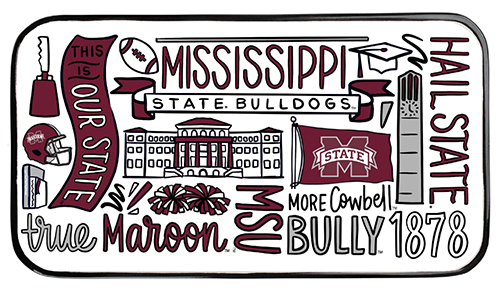 Glory Haus Home Tray Trinecklaceet College Icon MS