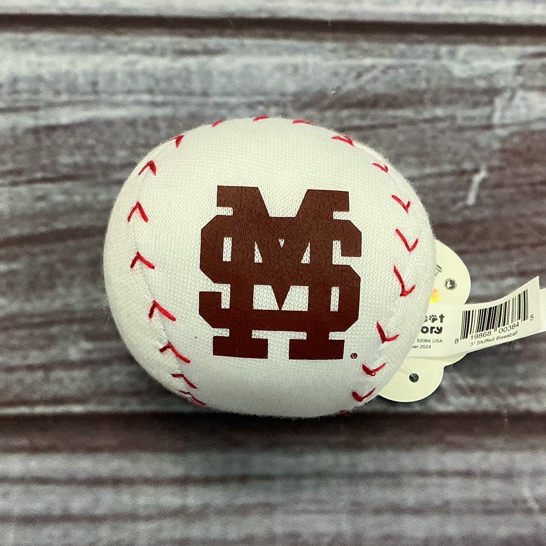 Mascot Factory Toy Baseball Stitch Plush M-Over-S Patch