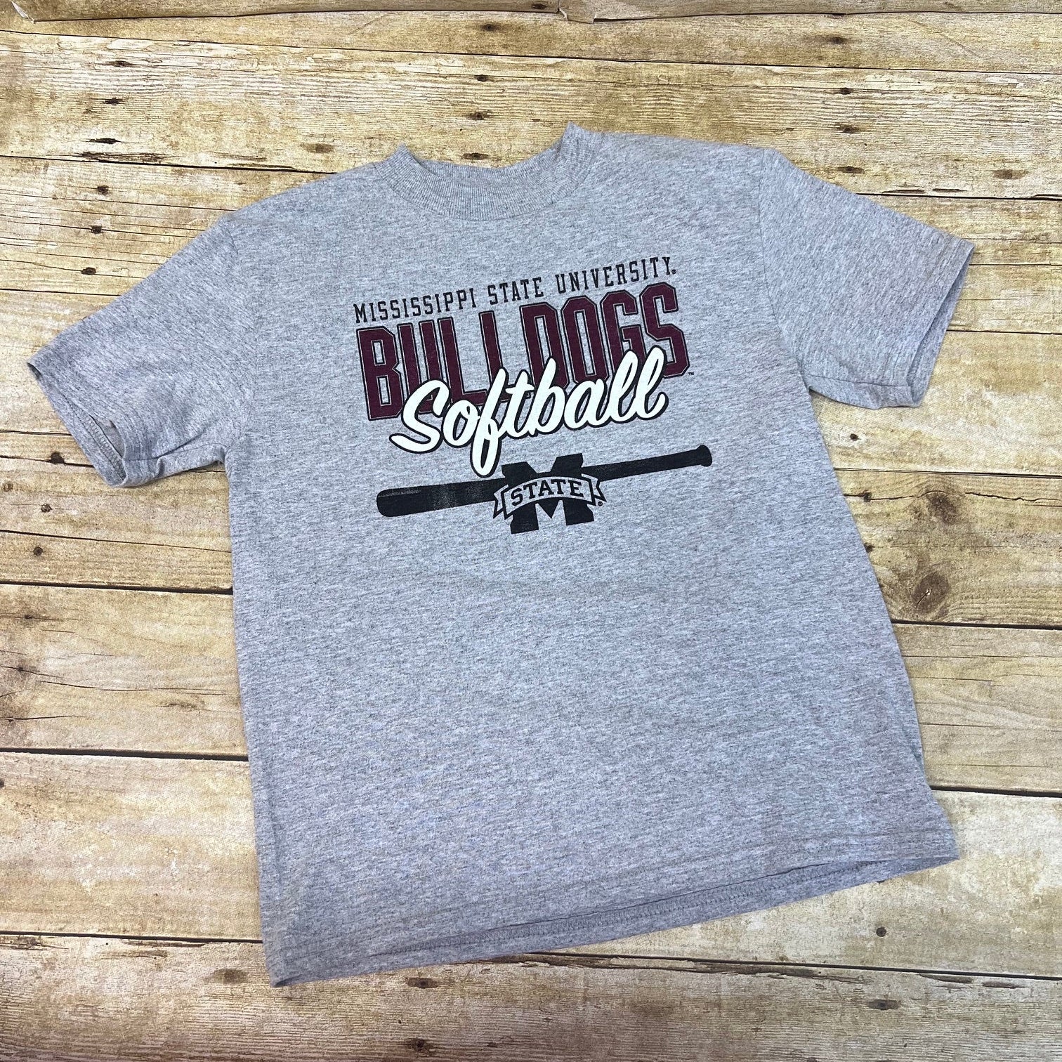 Champion Custom Products Youth T-Shirt Short Sleeve Bulldogs Softball M-State
