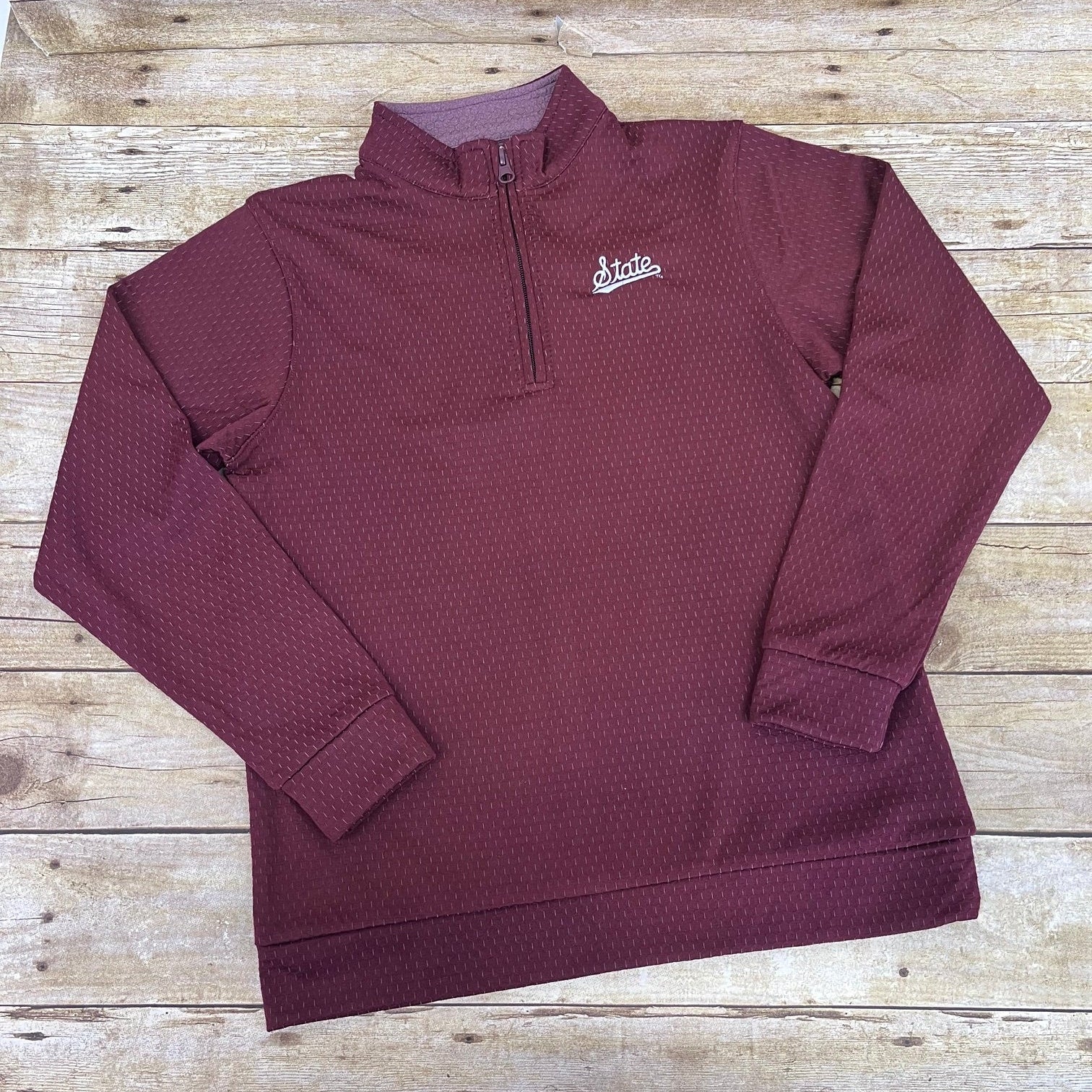 Youth Pullover Sterling Honeycomb Layer Script State