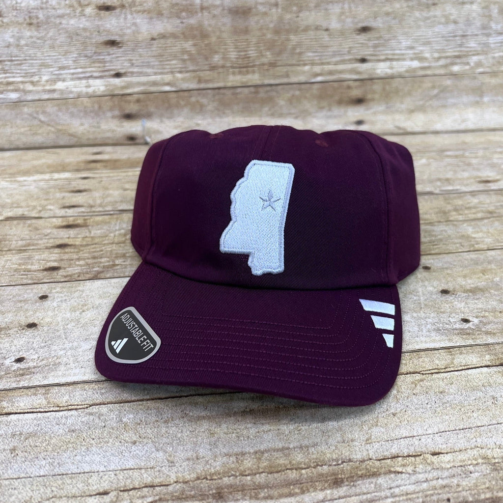Adidas Cap Baseball Slouch State of MS Outline