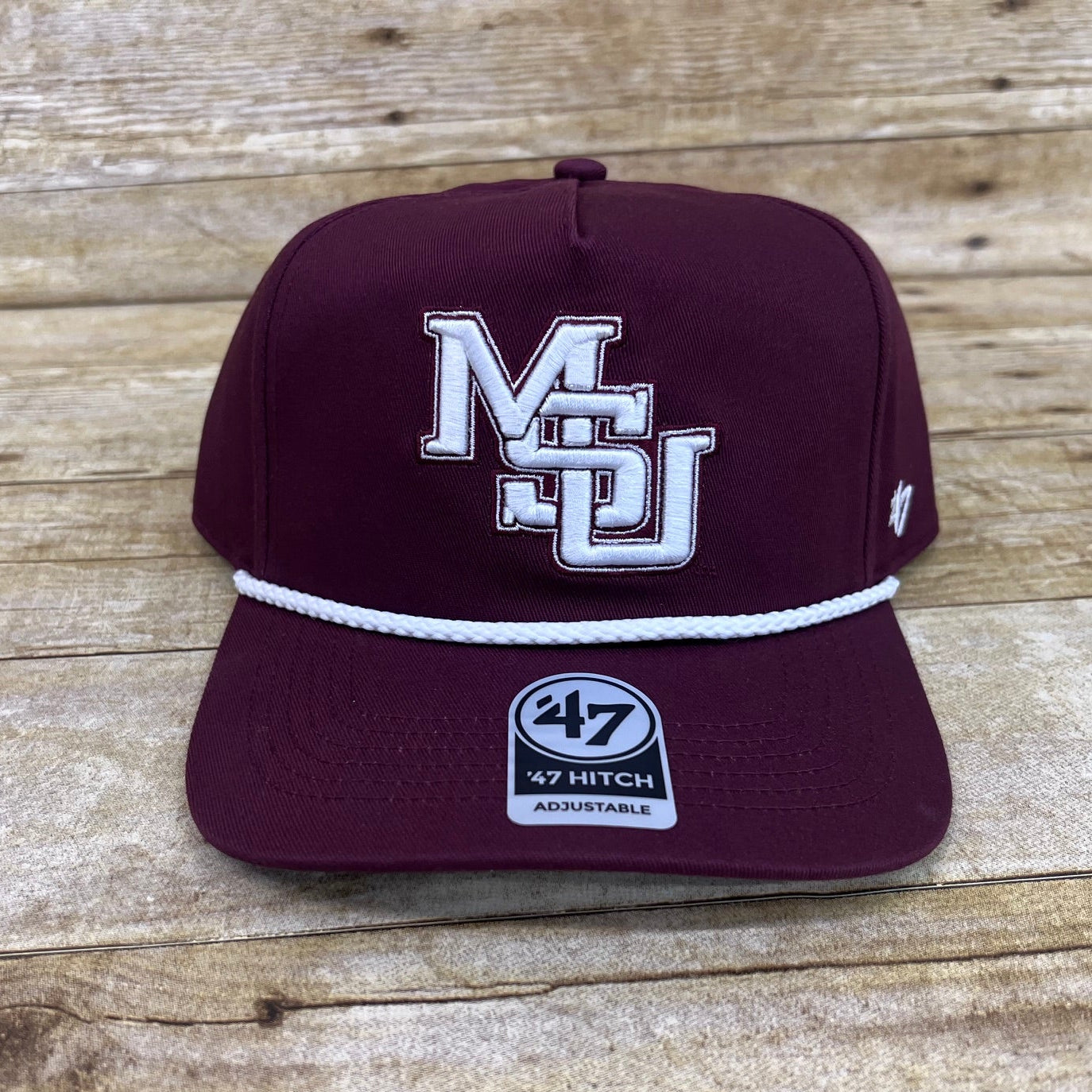 47 Brand Cap Baseball Hitch Rope Bill MSU Interlock