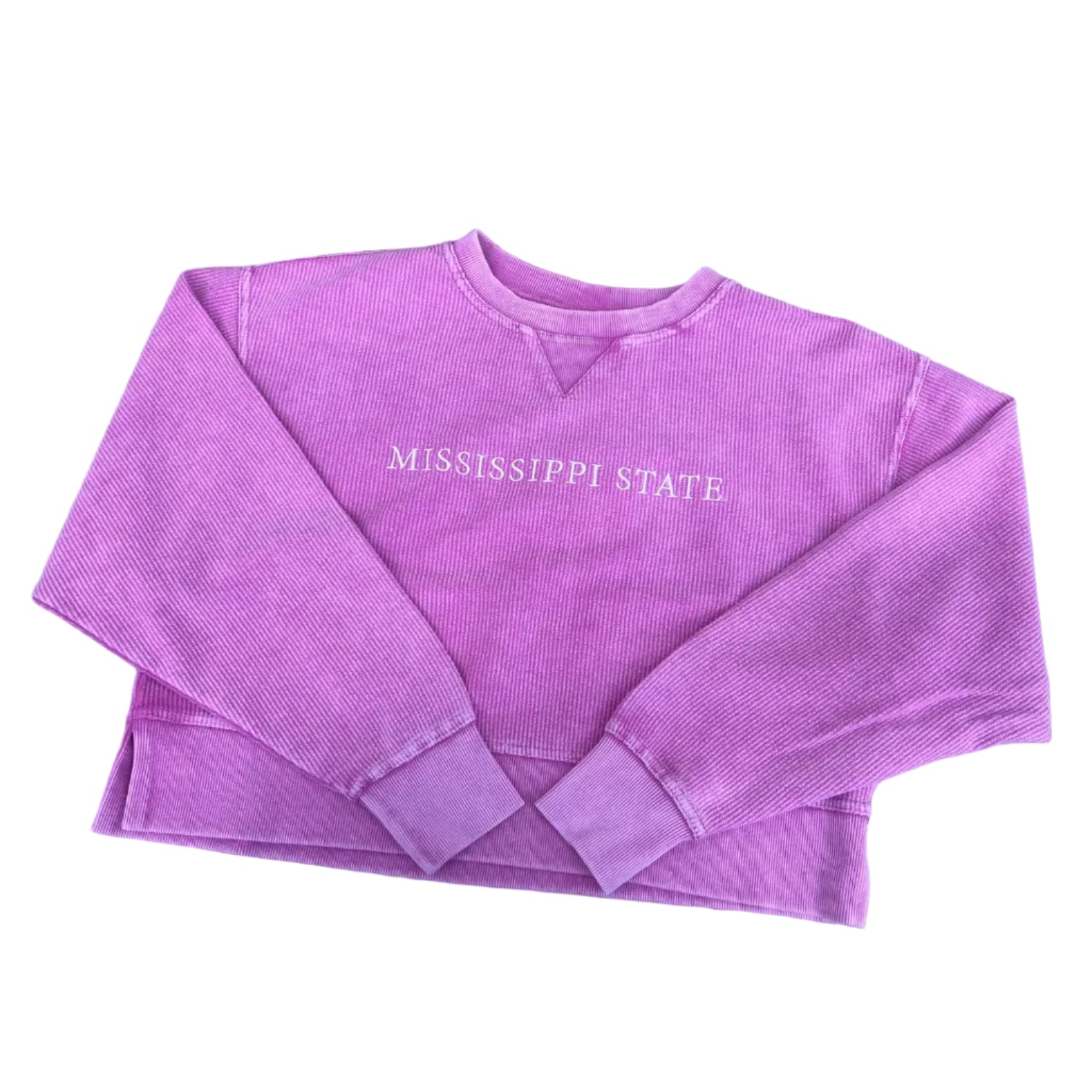 Sweatshirt Crop Crew Corded Mississippi State
