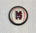 The Fan-Brand Home Sign Circle Slimline Lighted Baseball M-Over-S